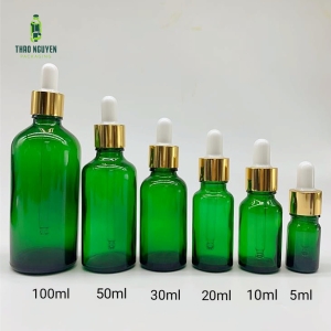 Chai tinh dầu xanh lá 5-10-20-30-50-100ml 