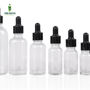 Chai tinh dầu thủy tinh trắng 5-10-20-30-50-100ml